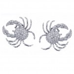 Diamond Crab Earrings