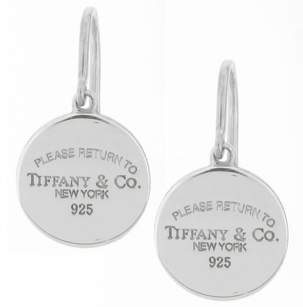 Return to Tiffany Drop Silver Earrings| Vintage Estate | Pampillonia ...